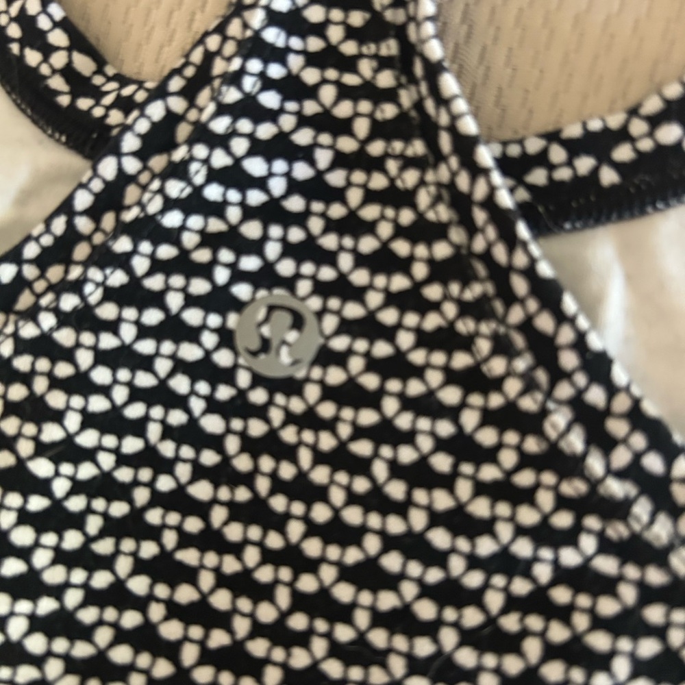 Lululemon tank top. Black and white.